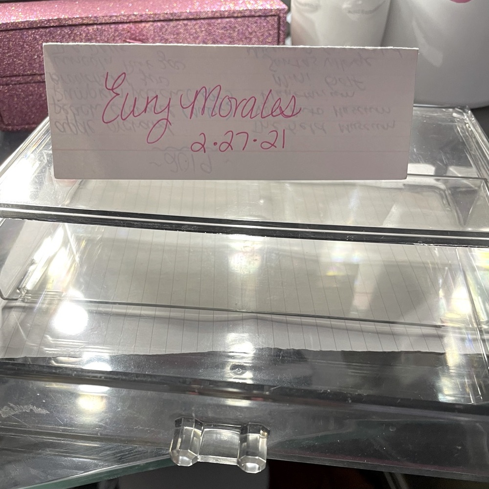 1 piece acrylic drawer organizer